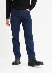 Classic Fit Jeans mit seitlichem Dehnbund Straight in blau, Grösse 50, 100% Baumwolle, bonprix