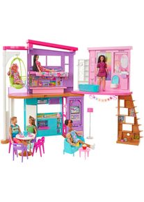 Barbie Puppenhaus »Malibu Ferien-Haus«, inklusive Möbel und Zubehör bunt