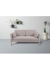 Andas 2-Sitzer »Helsingborg«, in skandinavischem Design, inkl. lose Zierkissen grau taupe