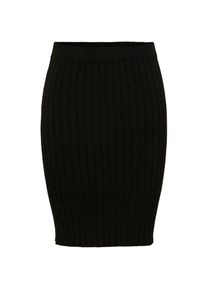 Pieces Strickrock »PCCAVA RIB HW KNIT SKIRT« schwarz M (38) black Strickrock von Pieces