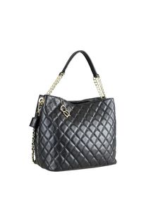 Collezione Alessandro Schultertasche »Elegante«, Ledertasche, Made in Italy schwarz