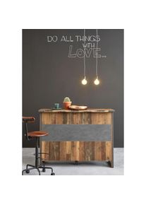 TRENDTEAM Barschrank »Prime«, Breite 140 cm braun Old Woodfarben - Anthrazit Matera