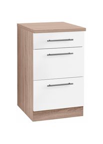 Wiho-Küchen WIHO KÜCHEN Unterschrank »Aachen«, Breite 50 cm weiß made_in_germany weiß matt