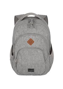 Travelite Laptoprucksack »Basics Melange, hellgrau«, mit 15-Zoll Laptopfach grau
