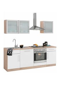 Wiho-Küchen WIHO KÜCHEN Küchenzeile »Aachen«, ohne E-Geräte, Breite 220 cm weiß made_in_germany
