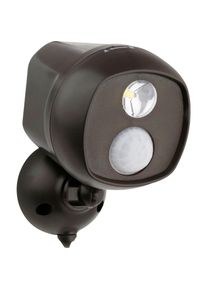 REV LED Wandleuchte »Spotstrahler«, mit Bewegungsmelder schwarz Batteriebetrieb mit 4x Typ D Mono (nicht enthalten)