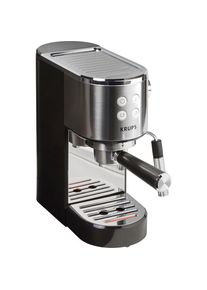 Krups Siebträgermaschine »XP442C Virtuoso«, integrierter Tassenwärmer, automatische Abschaltung, 2-Tassen Funktion schwarz