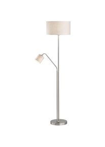 Fischer und Honsel FISCHER & HONSEL Stehlampe »Layer«, 1 flammig-flammig grau nickelfarben