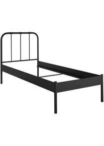 COUCH♥ Metallbett »Kuschel Kumpel«, aus Metall, industrial Look, verschiedenen Größen und Farbvarianten schwarz