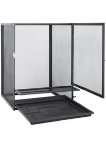 EXO TERRA Terrarium »EX Aluminium Gaze«, BxTxH: 45x45x60 cm schwarz