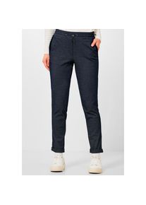 Cecil Jerseyhose, mit Tunnelzug blau XL (44) Länge 30 night sky blue Damenhose von Cecil