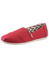 Toms Shoes TOMS Espadrille »ALPARGATA«, mit kleinem Stretcheinsatz rot 42 Lässiger Halbschuh zum Schlupfen
