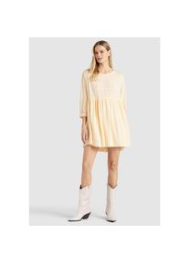 Khujo Blusenkleid »Kleid CAMRYN«, mit Streifenmuster weiß XL Normalgrößen gelb-weiß-gestreift Regular Fit