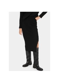 Saint Tropez Strickrock »SZ-RIKKE SKIRT«, mit seitlichem Schltz schwarz XXL (44) Schlupfrock