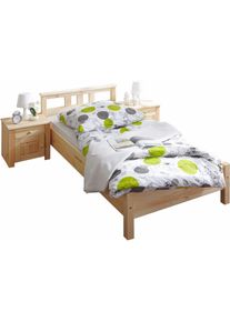 Ticaa Futonbett »Merci«, in diversen Breiten, Kiefer beige Kiefer massiv natur