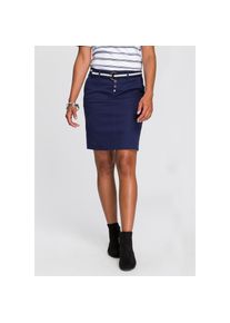 Tom Tailor Polo Team Cargorock, (Packung, mit Gürtel), mit sportivem Streifengürtel blau 42 dunkelblau Kurzer Rock von Tom Tailor Polo Team