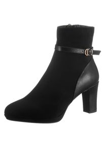 Tamaris Stiefelette, mit feiner Zierschnalle schwarz 40 Elegantes Modell mit Reißverschluss an der Innenseite