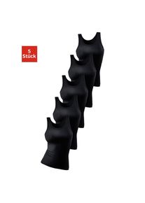 Petite Fleur Unterhemd, (5er-Pack), aus weicher Doppelripp-Qualität schwarz 32 Tanktops im praktischen 5er-Pack