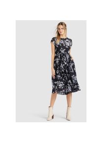 Khujo Jumpsuit »Jumpsuit LOUANNA«, mit Gürtelschlaufen und abnehmbarem Bindeband schwarz M Normalgrößen schwarz-gemustert Bedruckter Chiffon