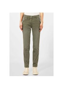 Cecil Röhrenhose »Style Gesa«, mit Crash Optik grün 31 Länge 32 utility olive Schmale Hose von Cecil