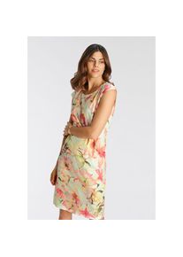 select! By Hermann Lange Etuikleid, mit großem Allover-Flower-Print bunt 44 N-Gr lindgrün-koralle Etuikleid mit großflächigem Blumendruck von...