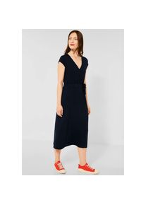 Street One Jerseykleid, Wickelkleid in Midilänge, unifarben blau 42 N-Gr deep blue Wickelkleid in Midilänge von Street One