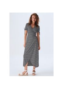 LTB Wickelkleid »ZODOSO«, im Ringeldessin schwarz-weiß XS (34) N-Gr schwarz-weiß-geringelt Feminines Wickelkleid ""ZODOSO"" von LTB