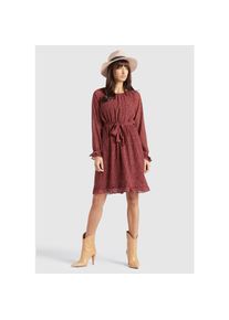 Khujo Chiffonkleid »Kleid MEDUSA«, aus Chiffon mit Volants rot S Normalgrößen dunkelrot-gemustert Regular Fit