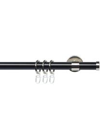Liedeco Gardinenstange »CELEBCONS01SG«, 1 läufig-läufig, Fixmaß, 1-läufig im Fixmaß Ø 20 mm schwarz