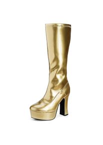 maskworld Stivali con plateau e zip dorata