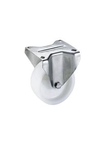 Rotella in poliammide, supporto in acciaio inox, &Oslash; x larghezza ruota 125 x 34 mm, rotella a supporto fisso Proroll