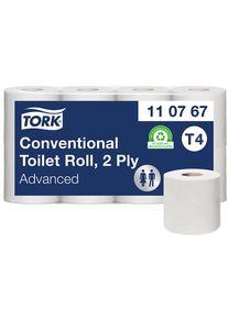 Papier toilette en rouleau, cellulose, 2 plis, blanc, lot de 64 rouleaux de 250 feuilles, 21 lots et + Tork