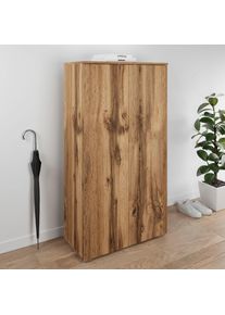 Inosign Schuhschrank »Paris«, mit 6 Fächern (Höhe 131 cm) braun votan eichefarben