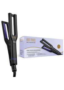 HOT TOOLS Glätteisen »Zweiplatten-Haarglätter«, Holzkohle Keramic schwarz UNIVERSELLE SPANNUNGSUMSCHALTUNG Ihr perfekter Reisebegleiter.