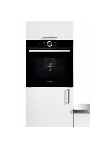 Bosch Backofen mit Mikrowelle »HMG6764B1«, HMG6764B1, mit 1-fach-Teleskopauszug, Pyrolyse-Selbstreinigung schwarz Backöfen