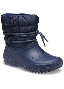 Crocs Winterstiefel »Classic Neo Puff Luxe Boot W«, mit Warmfutter blau 39 navy Modischer Snowboots mit Zugkordel