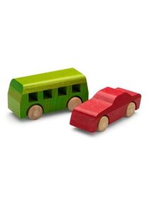 Christof Beck Spielwaren Set Holzautos Bus und Pkw