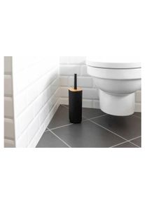 Wenko WC-Garnitur »Rotello Schwarz«, aus Bambus-Kunststoff