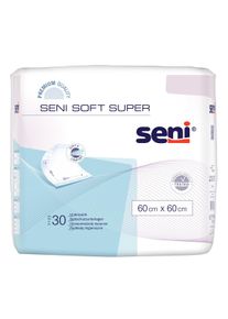 seni Soft Super Einmal-Bettschutz 60x60cm 4 Tropfen (30 Stück)