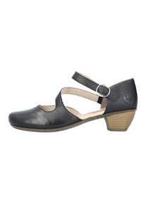 Rieker Pumps, mit gepolsterter Innensohle schwarz 40 Eleganter Pumps mit asymmetrischem Riemchen