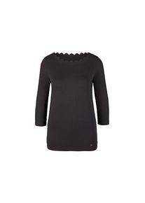 T-shirt manches 3/4, Noir, Taille: S 36/38, Tchibo