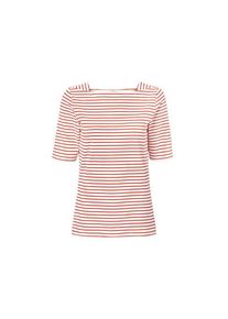 T-shirt demi-manches &agrave; rayures, Blanc, Taille: S 36/38, Tchibo