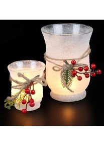 AMBIENTE HAUS Teelichthalter »Xmas, Weihnachtsdeko«, (1 St.)