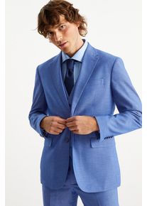 C&A Anzug mit Krawatte-Regular Fit-4 teilig, Blau, Größe: 48