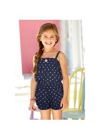 Kidsworld Kurzoverall, niedlich gepunktet blau 146 N-Gr marine-weiß Kidsworld Kurzoverall für Mädchen
