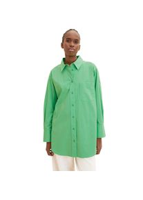 Tom Tailor Denim Hemdbluse »Damen Long-Hemdbluse«, mit abgerundetem Saum grün XXL 20_2_2_Blusen