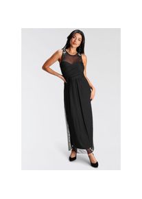 Melrose Abendkleid, mit Perlen-Applikation schwarz 40 N-Gr Festliches Maxikleid von Melrose