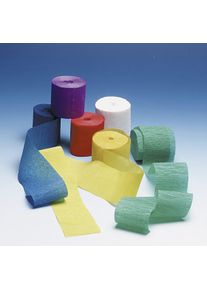 12 rotoli di carta crespa cracker party colorati 10m