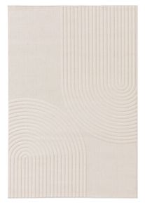 benuta Pop In- & Outdoor-Teppich Taro Cream 80x150 cm - Teppich für Balkon, Terrasse & Garten