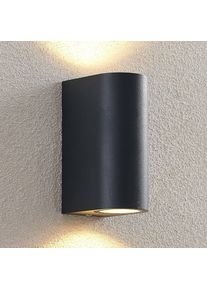 ELC Fijona Außenwandlampe, rund, 15 cm